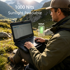 โน้ตบุ๊กอุตสาหกรรมแบบพกพาขนาด 14/15.6 นิ้ว ทนทาน รองรับ 5G I9/I7 Win10/11 ความสว่าง 1000 นิต พร้อมพอร์ต Serial - Product Image 4