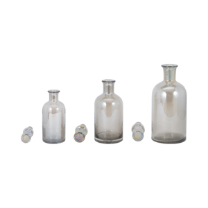 Set di 3 vasi in vetro decorativi per la casa, soggiorno e camera da letto - Product Image 3