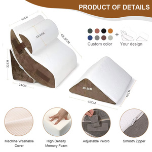 Oem Tùy Chỉnh Có Thể Điều Chỉnh Thoải Mái Giường Nêm Gối Đặt Cho Bài Phẫu Thuật Tam Giác Gối Đầu Giường Với Bolster Đệm Cho Ngủ - Product Image 2
