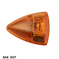 Nouvelle lampe de gabarit triangulaire à LED pour camion et remorque, conforme aux normes DOT/SAE/FMVSS108/RoHS