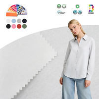 Tissu de chemise en popeline sergé dobby 20x20, 100% coton, écologique, teint, léger, pour vêtements, textile de maison, filles, garçons