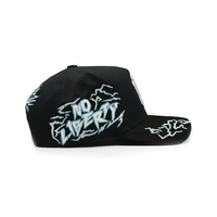 Nueva Llegada, Gorras de Béisbol Casuales de 5 Paneles con Logotipo Personalizado, Bordado Luminoso Thunder, Visera Curva, Diseño de la Estatua de la Libertad