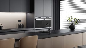 Conception gratuite de meubles de style moderne. Armoires de cuisine multifonctionnelles, haut de gamme, simples et élégantes. - Product Image 3