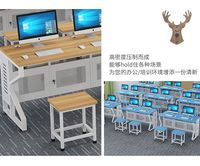 Bureaux d'ordinateur pour laboratoire scolaire, bureaux d'ordinateur pour élèves du primaire et du secondaire, bureaux de classe pour la formation, bureaux et chaises de classe