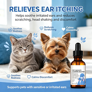 Compra al por Mayor con MOQ Bajo, Gotas para Oídos Sensibles <span class=keywords><strong>de</strong></span> Cachorros y Gatitos, Gotas para Ácaros del Oído - Product Image 3