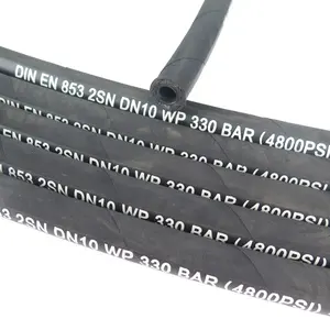 Sae 100 R2/En 853 2sn áp lực cao mềm 2 inch dây thép bện ống thủy lực