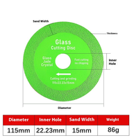 Lame de scie circulaire diamantée en céramique de qualité supérieure de 4,5 pouces, disque de coupe en cristal de jade de qualité industrielle, OEM