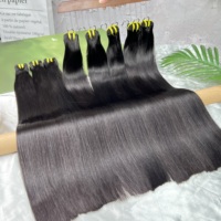 Cheveux humains vierges brésiliens de haute qualité, grade 12A, lisses comme des baguettes, 20 pouces, mèches de cheveux non traitées