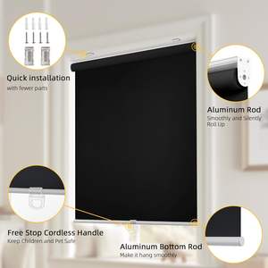 Persianas Enrollables Inalámbricas con Control Remoto, Diseño Nuevo, Precio Competitivo, con Excelente Bloqueo de Luz - Product Image 5