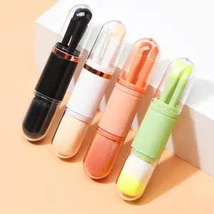 MAANGE Wholesale 4 in 1 Brush Make up Professional Custom Logo 4pcs Cosmetic Powder Brush Set