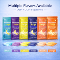 Gummies de mélatonine 100 % naturelles à marque privée OEM pour le sommeil, complément apaisant pour la nuit, bandes de mélatonine