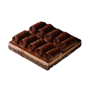 Pastel de Queso y Chocolate Congelado en Forma Cuadrada de 850g, 8 Pulgadas, Bajo en Grasa, con Crema Natural y Miel, 10 Rebanadas para Venta al Por Mayor - Product Image 2