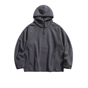 Maglioncino oversize <span class=keywords><strong>con</strong></span> <span class=keywords><strong>Zip</strong></span> 1/4 maglione di cotone <span class=keywords><strong>in</strong></span> <span class=keywords><strong>pile</strong></span> mezza cerniera maglione all'ingrosso Pullover felpe - Product Image 3