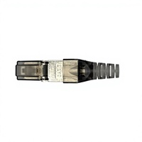 STP Cat6/Cat6A/Cat7 180 °   Connecteur modulaire sans outil RJ45 pour câble