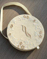 Boîte à cartes d'invitation de mariage élégante avec ruban, emballage en papier, broderie en velours, boîte à cartes cadeaux de mariage personnalisée de luxe pour les invités