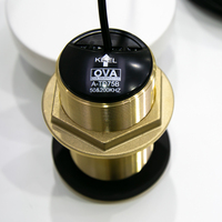 Bronze 50/200KHz 600w Incliné Elément Profondeur Eau Bateau Capteur Marine Fournitures