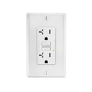 NEW Tamper Resistant 20A GFCI Wall Outlet Receptacle 20 Amp White TR GFCI with LED