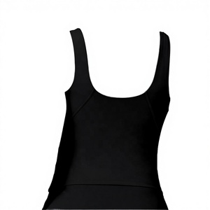 S2054 Top Deportivo Largo de Yoga y Fitness, Talla Grande, Ultra Suave, con Logo Frontal, Efecto Push-Up y Soporte Antichoque - Product Image 3