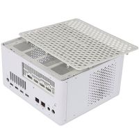 Boîtier PC en aluminium durable avec panneau frontal en verre pour ordinateur de bureau de jeu Mini ITX, ordinateur monocarte personnalisé, conception d'aquarium