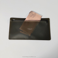 Sacs à fermeture éclair noirs givrés personnalisés, emballage écologique en polyéthylène pour vêtements, pochette en plastique refermable, impression sérigraphique du logo