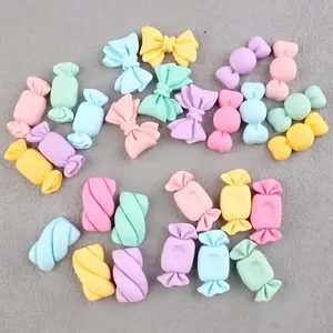 Hot Sales Resin Candy Marshmallows Resin Pendants Food Resin Charms For Decoration