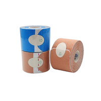 Bande de kinésiologie prédécoupée en coton respirant, élastique, pour soutien musculaire, étanche, pour sport et physiothérapie, en rouleaux