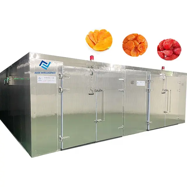 Secador profissional de frutas secas para processamento de mangas, 500-2000kg, morango, damasco, frutas secas, secador de alimentos