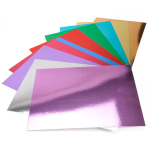 Loại 10 đơn bên cầu vồng Holographic vàng bạc tông bóng bóng kim loại giấy cardstock đơn bên giấy - Product Image 2