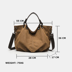 Bolsos de Lona Personalizados de Marca Casual para Mujer, Estilo Vintage, Escolares, con Correa Ajustable, Bolsos de Mensajero para Mujer - Product Image 4