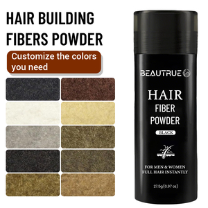 ผงไฟเบอร์เคราตินสำหรับผมแบบกำหนดเอง OEM ODM ผงไฟเบอร์เพิ่มความหนาให้เส้นผม ปิดผมบางทันที ปกปิดผมบาง ดูเป็นธรรมชาติ - Product Image 4