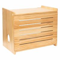 Holz-Router-Aufbewahrungsbox Deluxe Wandmontierbare Dekorative Modem-Abdeckung mit Kabelmanagementsystem