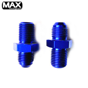 MAX nuevo aluminio AN4 macho Flare a M10 <span class=keywords><strong>X</strong></span> 1,5mm/M12*1,5mm/M18 * 1,5mm adaptador de ajuste macho superficie anodizada Universal coche azul - Product Image 5