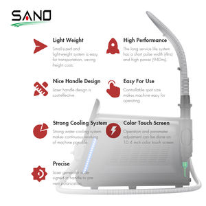 Macchina di rimozione del tatuaggio <span class=keywords><strong>Laser</strong></span> a diodi Q-Switch 2000W potenza di 755nm lunghezze d'onda 4 frequenza sistema di raffreddamento Custom UK CN di ricambio - Product Image 5