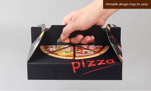 קופסאות נייר חד פעמיות להדפסה אישית לאריזת אוכל, סושי, בנטו, עוגות, וופלים ופיצה, עם ידיות ולוגו. - Product Image 6