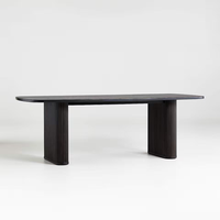 Nouvelle collection 2026 de meubles de salle à manger, table à manger en bois massif de chêne rouge, table rectangulaire en bois