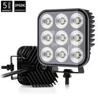 Projecteur LED 4 pouces à faisceau large IP69K 12V 24V, éclairage de travail LED cubique tout-terrain, éclairage extérieur automobile pour 4x4, VTT, UTV, tracteur