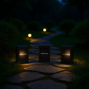 Lampes solaires de jardin, LED extérieures, montage mural, IP65, étanches, alimentées par énergie solaire, pour patio, escaliers, allée, clôture, petite taille - Product Image 2