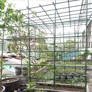 Телескопическая Выдвижная опора для растений, садовые колья, столбы с полиэтиленовым покрытием, пластиковая палка - Product Image 1