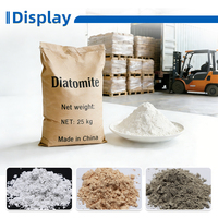 Poudre de Diatomite de Qualité Alimentaire et Industrielle, Haute Pureté SiO2, 20-600 Mesh, pour Matériau de Conservation de la Chaleur