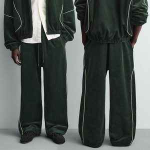 Hudao Custom Vintage Washed <strong>Loose</strong> <strong>Fitting</strong> Sports Pants <strong>Trousers</strong> Straight Casual Streetwear Heavyweight Sweatpants With <strong>Loose</strong> Fit - Product Image 1