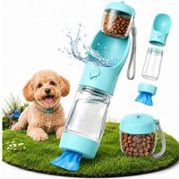 Gourde de voyage portable pour animaux de compagnie, distributeur d'eau et de nourriture, bouteille d'eau multifonction pour chien, fontaine à boire d'extérieur, origine Zhejiang