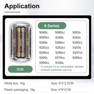 Cabezal de Repuesto para Afeitadora Eléctrica Compatible con <span class=keywords><strong>Braun</strong></span> 92M, para Rostro y Cuerpo, Carga USB, Cuchilla Única - Product Image 5