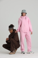 Ensemble de Sweats à Capuche 100 % Coton Épais Polaire Lourd Vierge Surdimensionnés, Personnalisables avec Logo pour Hommes