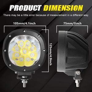 Foco de alta potencia para vehículos todoterreno, motocicleta, tractor, luz para correr, 4 pulgadas, 40W, luz led de trabajo - Product Image 2