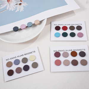 Broche magnétique pour hijab, boucle magnétique plate, fixation puissante pour foulard en soie, châle, hijab pour femme, décontracté, toutes saisons, en zinc - Product Image 2