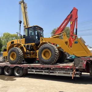Used CAT966H 2022 Wheel Loader Cummins Engine 9 Ton Rated <b>Load</b> 75 KW Power Yellow Heavy Duty Construction Equipment - Product Image 3