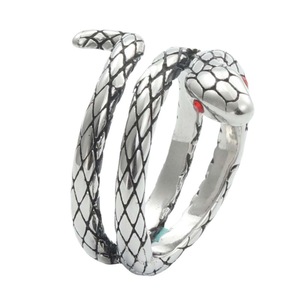 Snake King <b>Ring</b> <b>Titanium</b> Steel Red Eye Animal Zodiac Unisex Fashion <b>Ring</b> Gift - Product Image 1