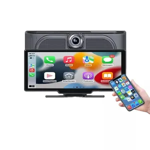 10,26 "4-каратный видеорегистратор зеркало заднего вида камера Wifi Carplay & Android Авто двойной объектив Автомобильный видеорегистратор GPS 24H Park AUX