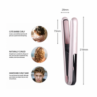 Mini lisseur sans fil 2 en 1, fer à lisser rechargeable par USB, plaque en céramique, écran LED, pour femmes, voyage, maison