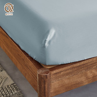 Parures de draps de luxe doux imprimés pour lit double, taies d'oreiller et drap-housse 100% Lyocell d'eucalyptus certifié OEKO-TEX 300 fils/pouce²